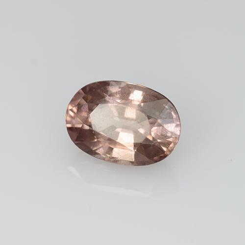 Grenat Malaya Rose foncé naturelle Coupe ovale, 0.61 ct, VS