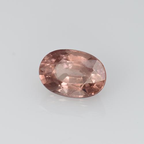 Grenat malaya rose naturelle coupe ovale, 0,79 ct, VS
