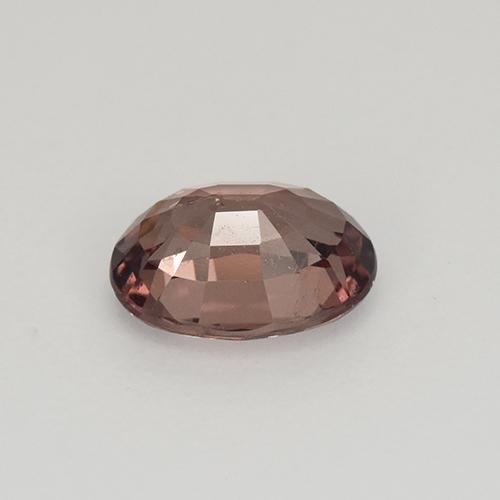 Grenat malaya rose naturelle coupe ovale, 1,04 ct, VS