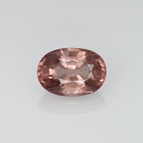 Grenat malaya rose naturelle coupe ovale, 0,67 ct, VS