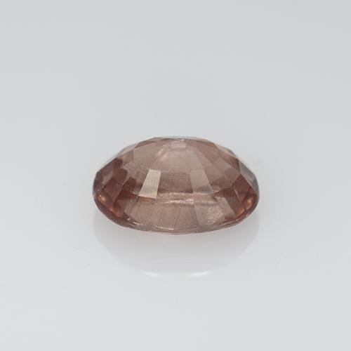 Grenat malaya rose naturelle coupe ovale, 0,67 ct, VS