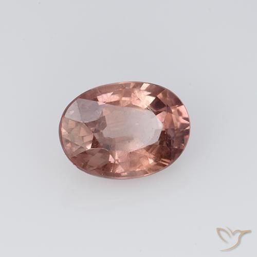 Grenat Malaya Rouge brique léger naturelle ovale, 1.12 ct, VS
