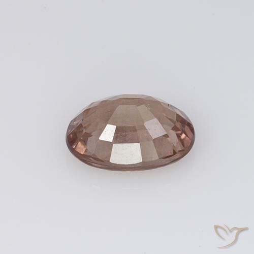 Grenat Malaya Rouge brique léger naturelle ovale, 1.12 ct, VS