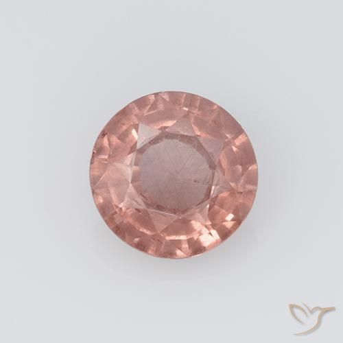Grenat malaya rose naturelle coupe roude, 0,75 ct, VS