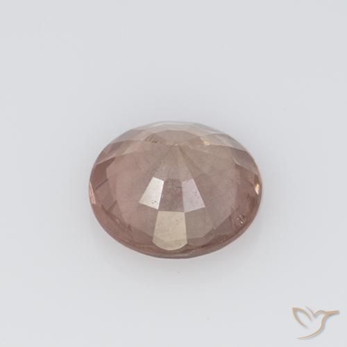 Grenat malaya rose naturelle coupe roude, 0,75 ct, VS