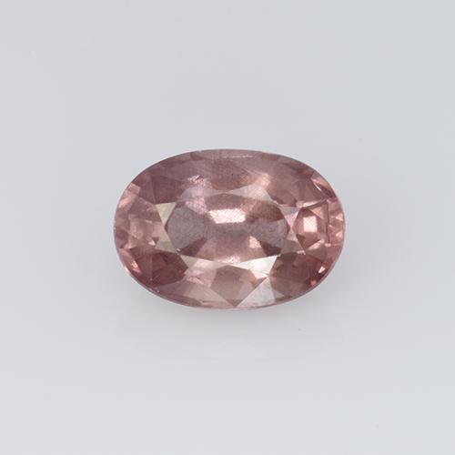Grenat malaya rose naturelle coupe ovale, 0,70 ct, VS
