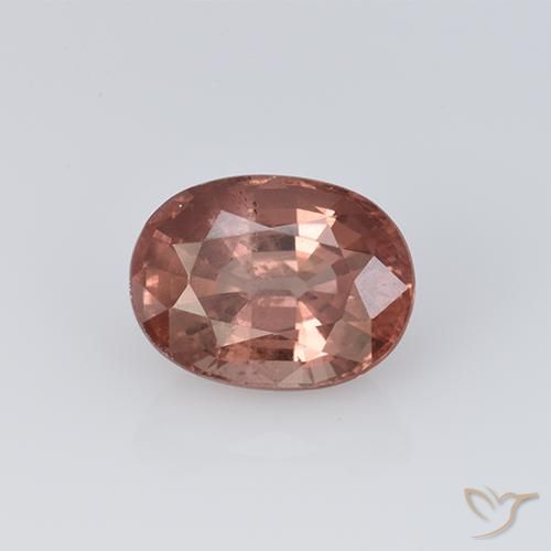 1.28ct Naturel Rose clair Grenat Malaya, ovale, VS