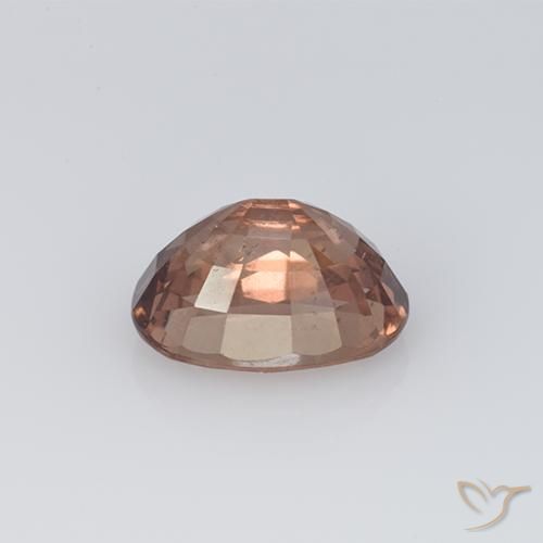 Grenat Malaya Rose clair naturelle ovale, 1.28 ct, VS