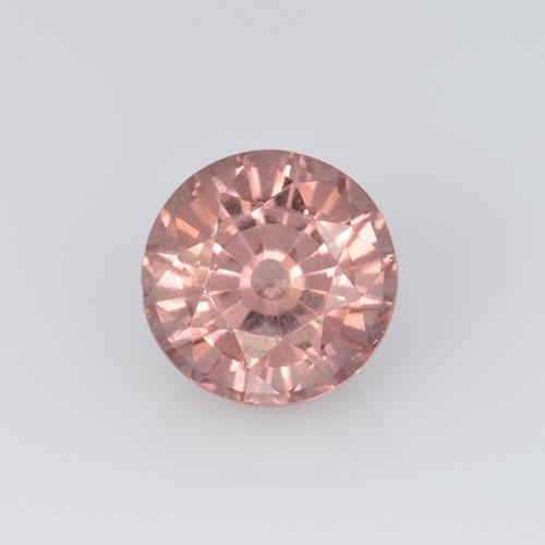 Grenat malaya rose naturelle coupe roude, 0,82 ct, VS