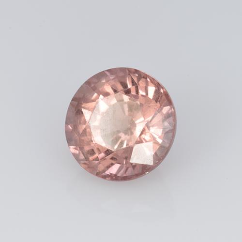 Grenat malaya rose naturelle coupe roude, 0,82 ct, VS