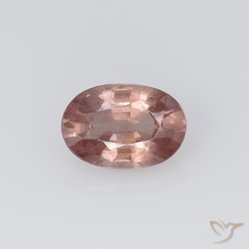 0.69ct Naturel Rose clair Grenat Malaya, ovale, VS