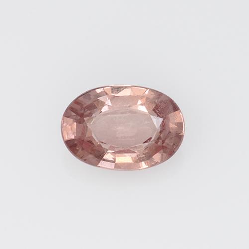 Grenat malaya rose naturelle coupe ovale, 0,59 ct, VS
