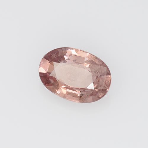 Grenat malaya rose naturelle coupe ovale, 0,59 ct, VS