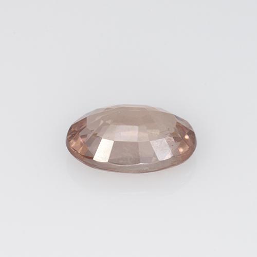 Grenat malaya rose naturelle coupe ovale, 0,59 ct, VS