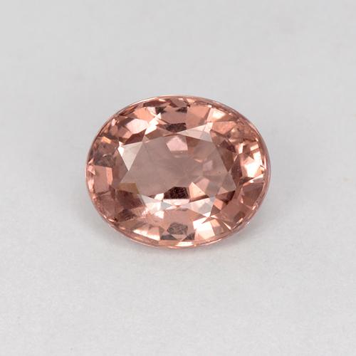 Grenat Malaya Rose moyen naturelle Coupe ovale, 0.88 ct, VVS-VS
