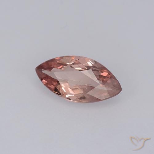 Grenat Malaya Rouge moyen naturelle Marquise, 0.87 ct, VS