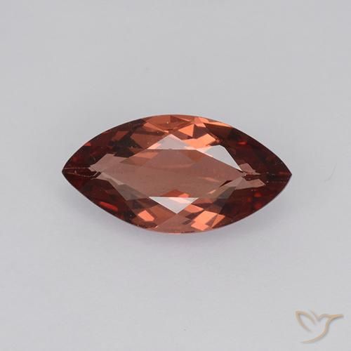 1.22ct Naturel Rose rouge Grenat Malaya, Marquise, VVS-VS