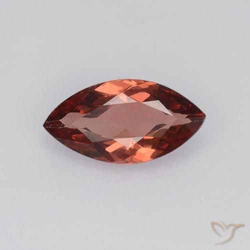 0.92ct Naturel Rouge chaud Grenat Malaya, Marquise, VVS-VS