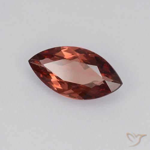 Grenat Malaya Rouge chaud naturelle Marquise, 0.92 ct, VVS-VS