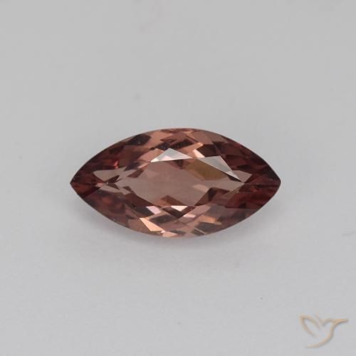 Grenat malaya rose naturelle marquise, 1,09 ct, VVS-VS