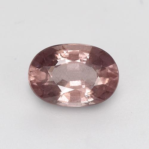 Grenat malaya rose naturelle coupe ovale, 0,64 ct, VS