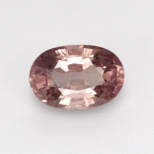 Grenat malaya rose naturelle coupe ovale, 0,63 ct, VS