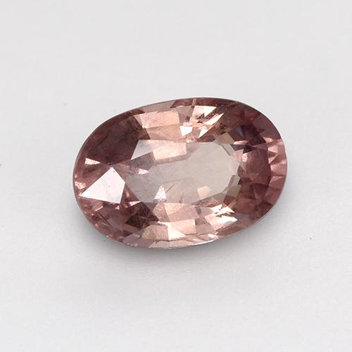 Grenat malaya rose naturelle coupe ovale, 0,63 ct, VS