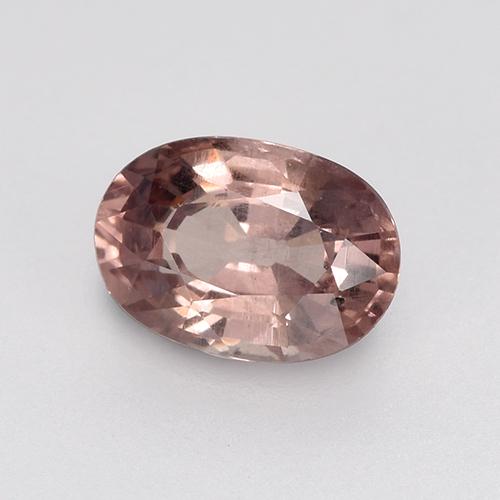 Grenat malaya rose naturelle coupe ovale, 0,65 ct, VS