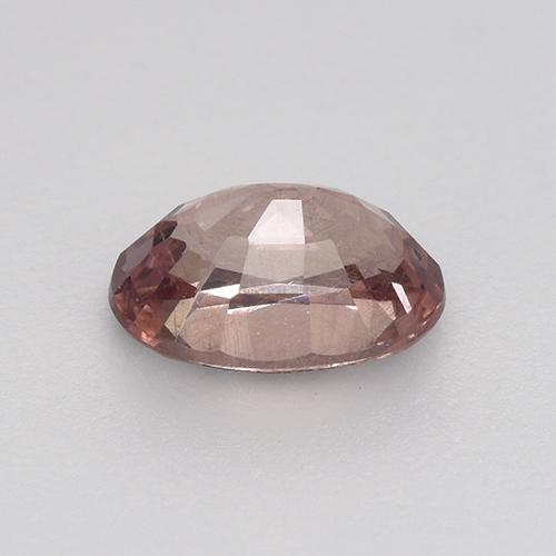Grenat malaya rose naturelle coupe ovale, 0,65 ct, VS
