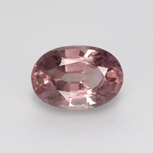 Grenat malaya rose naturelle coupe ovale, 0,59 ct, VS