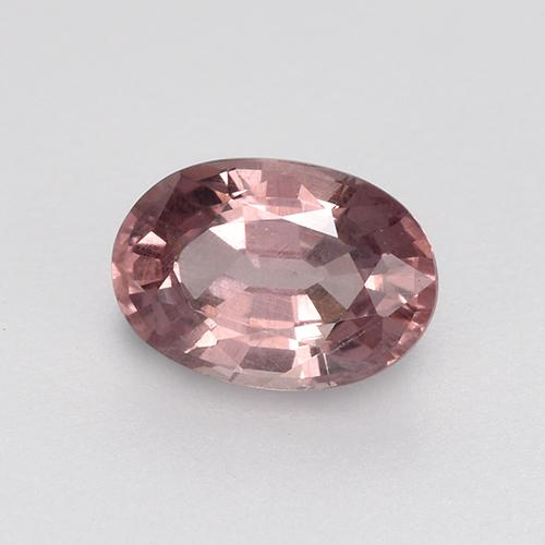 Grenat malaya rose naturelle coupe ovale, 0,59 ct, VS