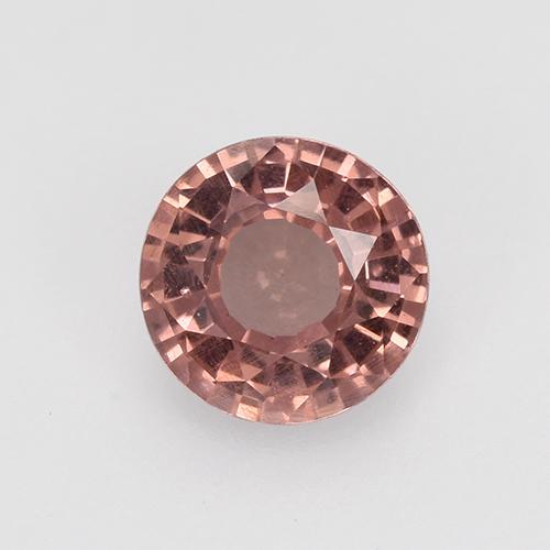 Grenat malaya rose naturelle coupe roude, 0,64 ct, VS