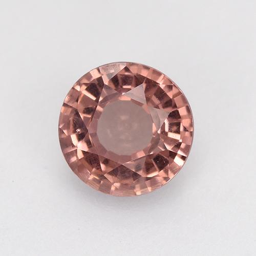 Grenat malaya rose naturelle coupe roude, 0,64 ct, VS