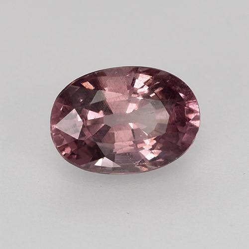 Grenat malaya pourpre naturelle coupe ovale, 0,66 ct, VS