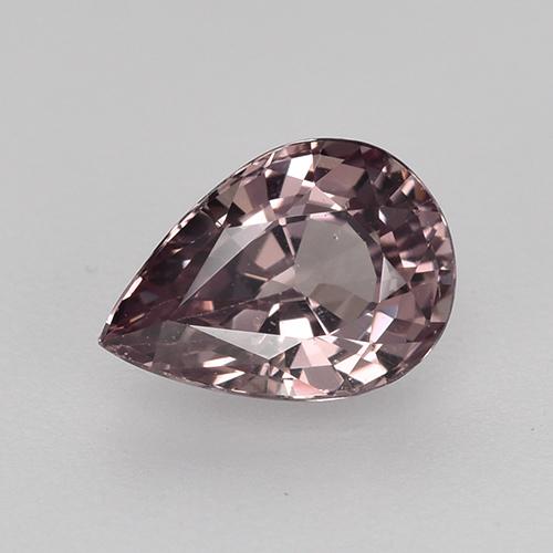 Grenat Malaya Light Greyish Purple naturelle En forme de poire, 0.93 ct, VS
