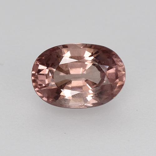 Grenat Malaya Bois de rose profond naturelle Coupe ovale, 0.66 ct, VS