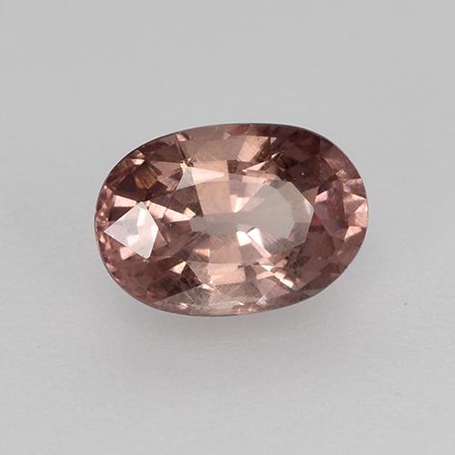 Grenat Malaya Bois de rose profond naturelle Coupe ovale, 0.66 ct, VS
