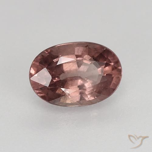 Grenat malaya rouge naturelle coupe ovale, 0,76 ct, VS-SI