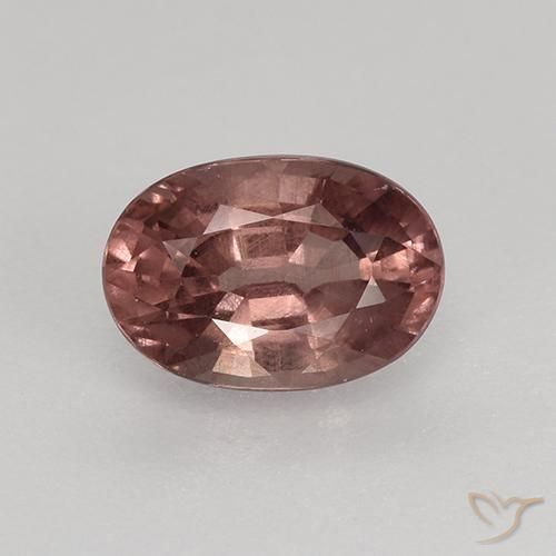 Grenat malaya rouge naturelle coupe ovale, 0,76 ct, VS-SI