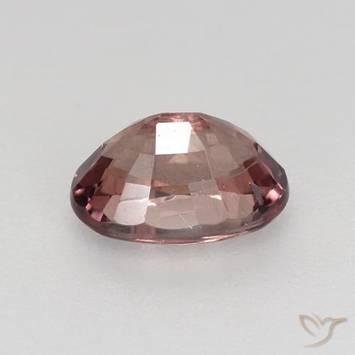 Grenat malaya rouge naturelle coupe ovale, 0,76 ct, VS-SI