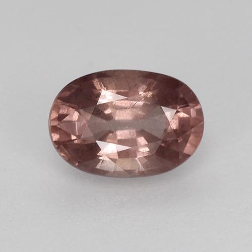 Grenat malaya rose naturelle coupe ovale, 0,69 ct, VS
