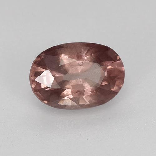 Grenat malaya rose naturelle coupe ovale, 0,69 ct, VS