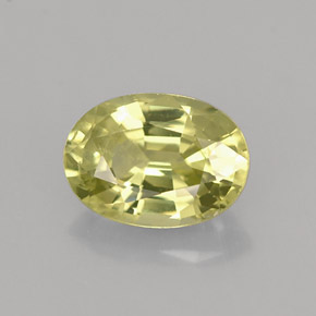 Grenat du mali vert naturelle coupe ovale, 1,33 ct, VS