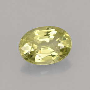 Grenat du mali vert naturelle coupe ovale, 1,33 ct, VS