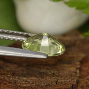 Grenat du mali jaune naturelle coupe ovale, 1,04 ct, VS