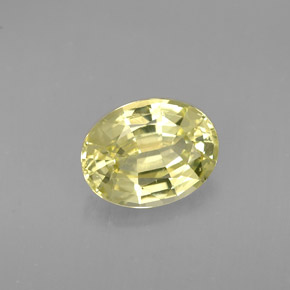 Grenat du mali vert naturelle coupe ovale, 1,35 ct, VS
