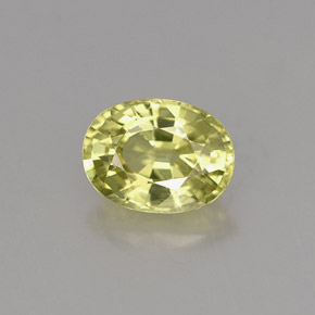 Grenat du mali vert naturelle coupe ovale, 1,15 ct, VS