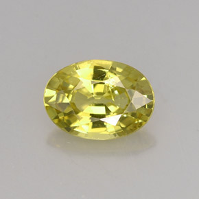 Grenat du mali jaune naturelle coupe ovale, 1,41 ct, VS