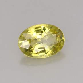 Grenat du mali jaune naturelle coupe ovale, 1,41 ct, VS