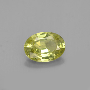 Grenat du mali vert naturelle coupe ovale, 1,01 ct, VVS-VS